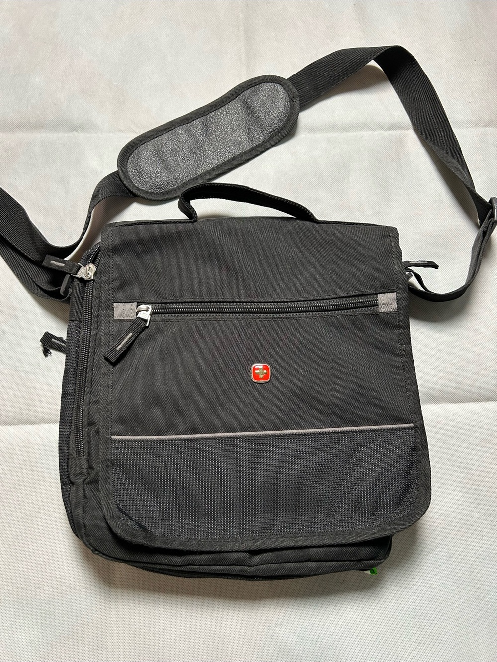Swiss gear tactical gear black and grey messenger bag